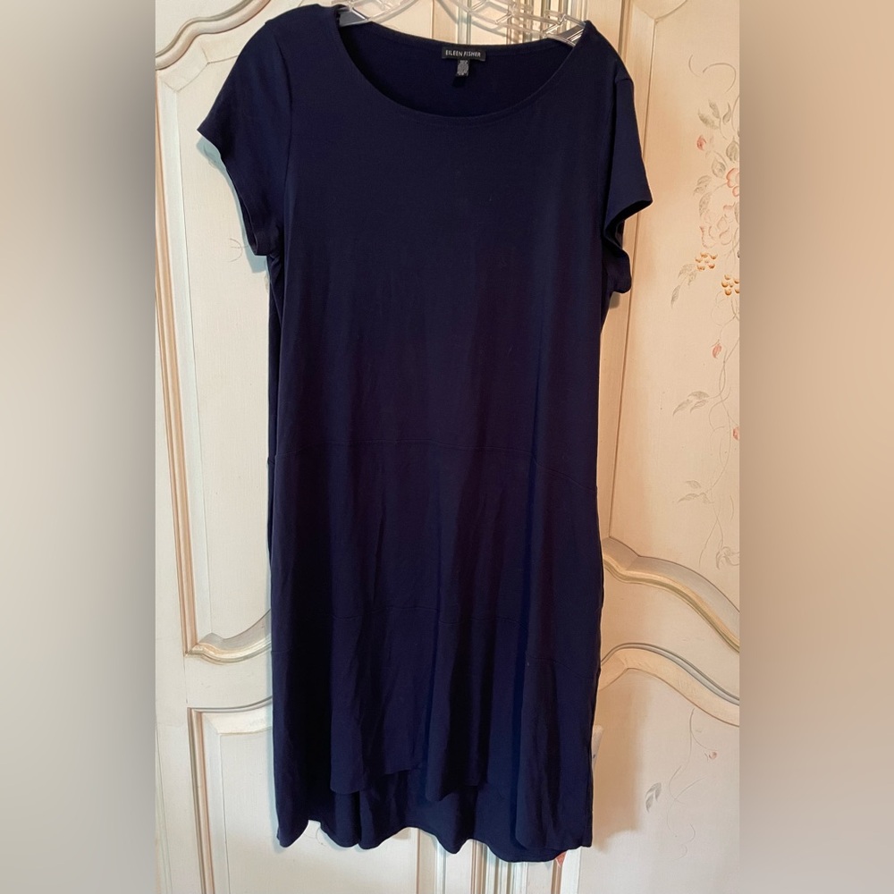 Eileen Fisher Navy Blue Dress